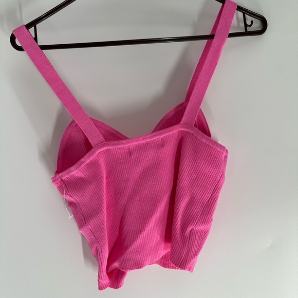Altar'd State Pink Ribbed Top - Picture 2 of 3